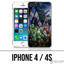 Custodia per iPhone 4 e 4S - Batman vs Teenage Mutant Ninja Turtles
