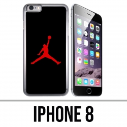Coque iPhone 8 - Jordan Basketball Logo Noir