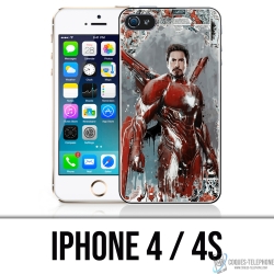 Coque iPhone 4 et 4S - Iron Man Comics Splash