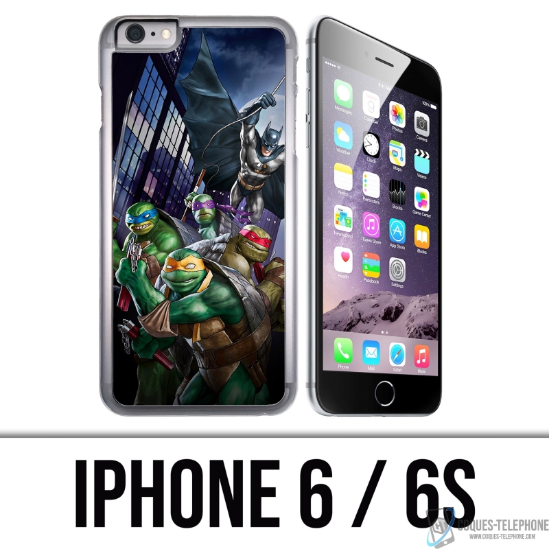 Coque iPhone 6 et 6S - Batman Vs Tortues Ninja