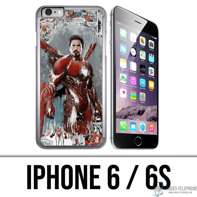 Funda para iPhone 6 y 6S - Iron Man Comics Splash