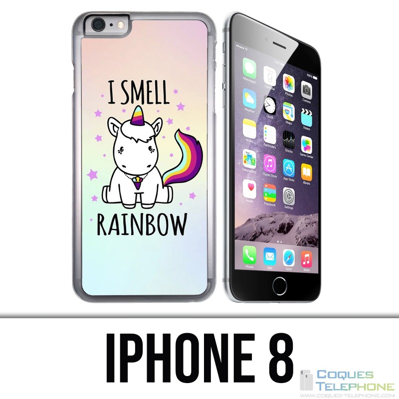 Custodia per iPhone 8 - Unicorn I Smell Raimbow