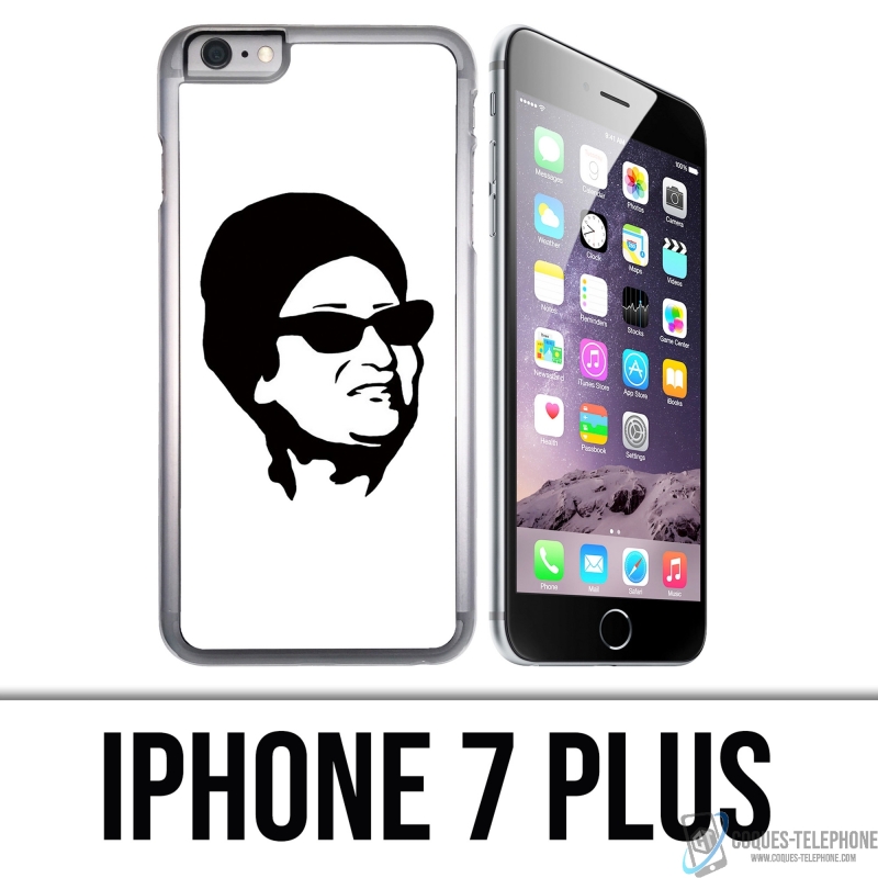 Coque iPhone 7 Plus - Oum Kalthoum Noir Blanc