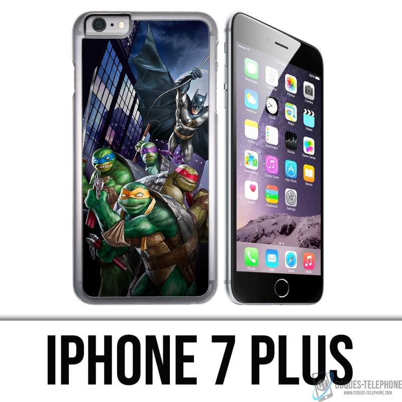 Custodia per iPhone 7 Plus - Batman vs Teenage Mutant Ninja Turtles