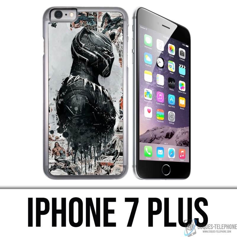 Funda para iPhone 7 Plus - Black Panther Comics Splash