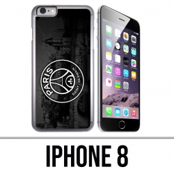 Custodia per iPhone 8 - Logo Psg sfondo nero