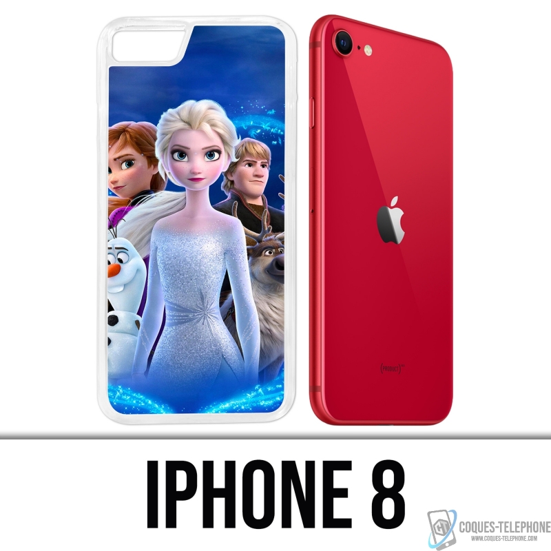Coque iPhone 8 - La Reine Des Neiges 2 Personnages