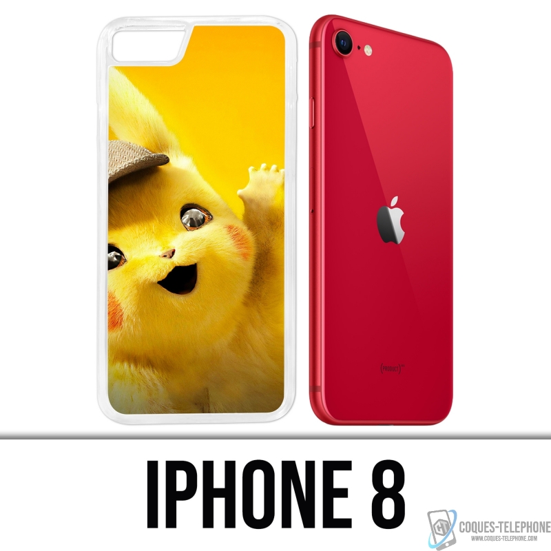 Coque iPhone 8 - Pikachu Detective