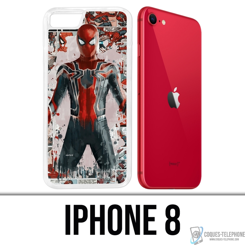 Custodia per iPhone 8 - Spiderman Comics Splash