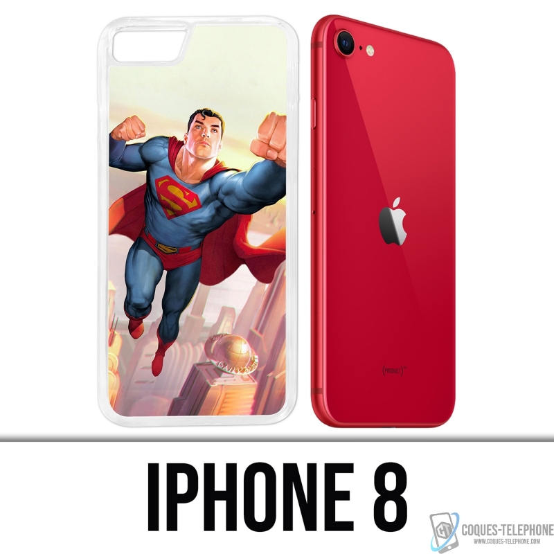 Coque iPhone 8 - Superman Man Of Tomorrow