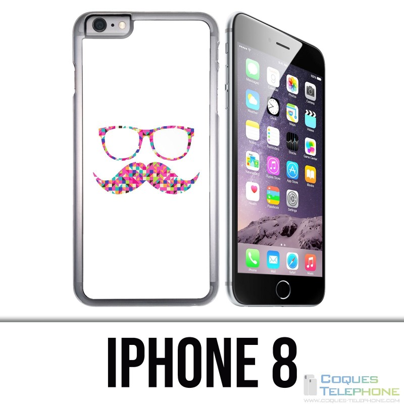 IPhone 8 case - Mustache glasses