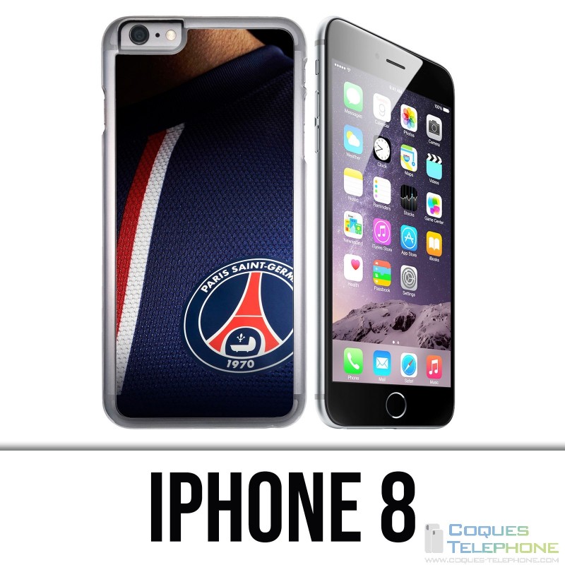 Funda iPhone 8 - Camisa azul Paris Saint Germain