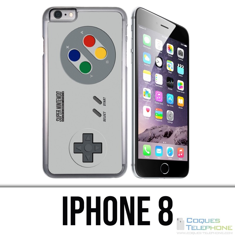 Coque iPhone 8 - Manette Nintendo Snes