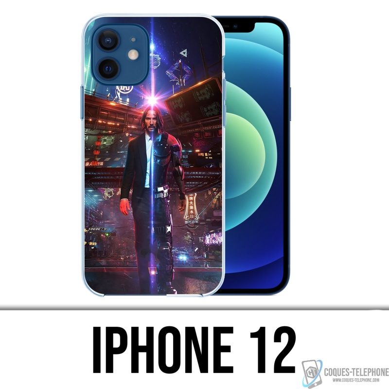 Custodia per iPhone 12 - John Wick X Cyberpunk