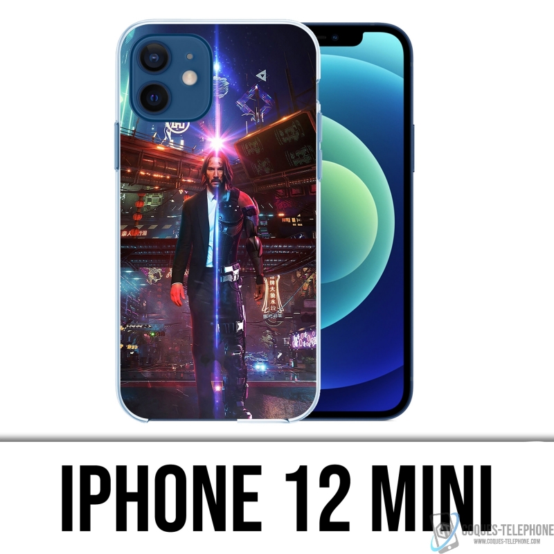 Funda para iPhone 12 mini - John Wick X Cyberpunk