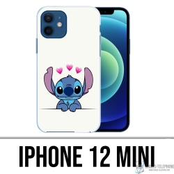 Coque iPhone 12 mini - Stitch Amoureux