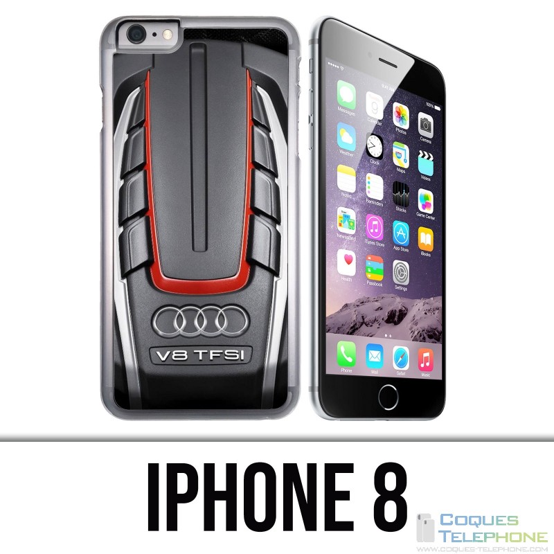 Coque iPhone 8 - Moteur Audi V8