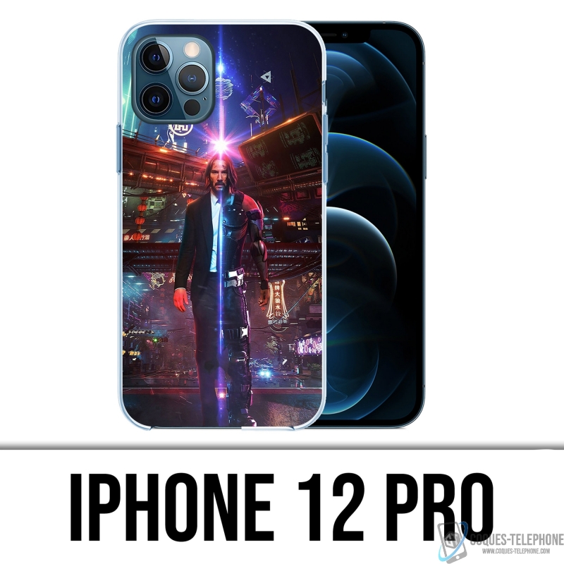 Funda para iPhone 12 Pro - John Wick X Cyberpunk