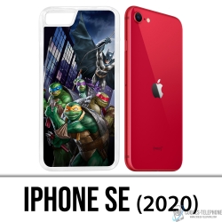 Coque iPhone SE 2020 - Batman Vs Tortues Ninja