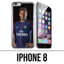 Custodia per iPhone 8 - Neymar Psg Cartoon