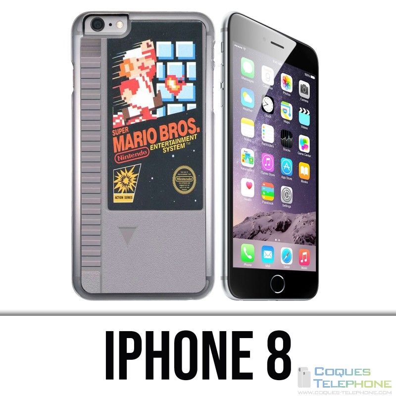 Funda iPhone 8 - Cartucho Nintendo Nes Mario Bros