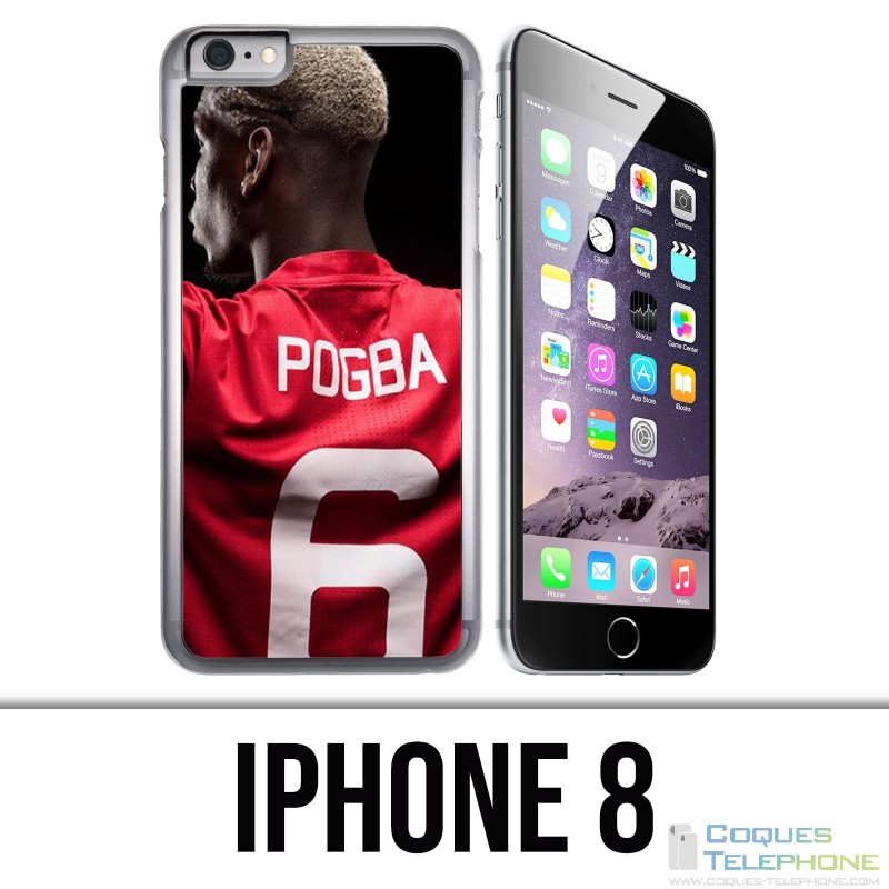 Coque iPhone 8 - Pogba Manchester