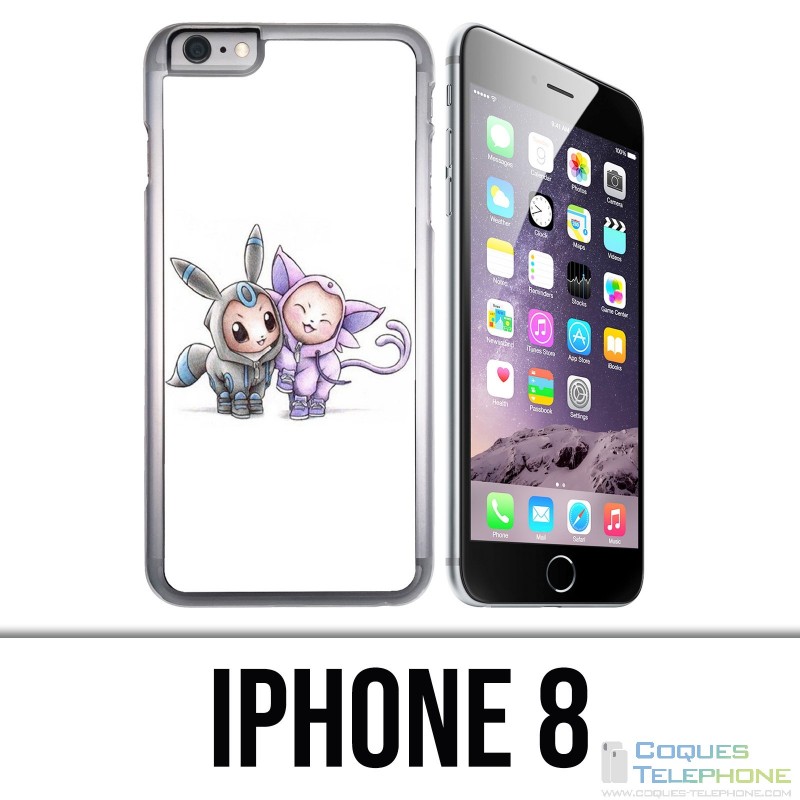 Coque iPhone 8 - Pokémon bébé Mentali Noctali