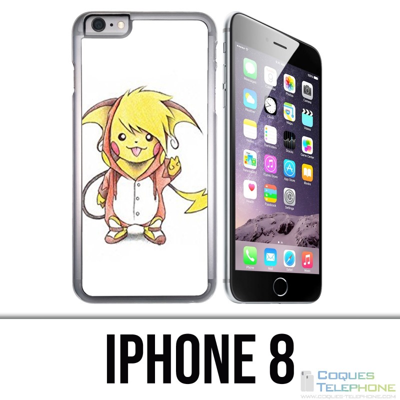 Coque iPhone 8 - Pokémon bébé Raichu