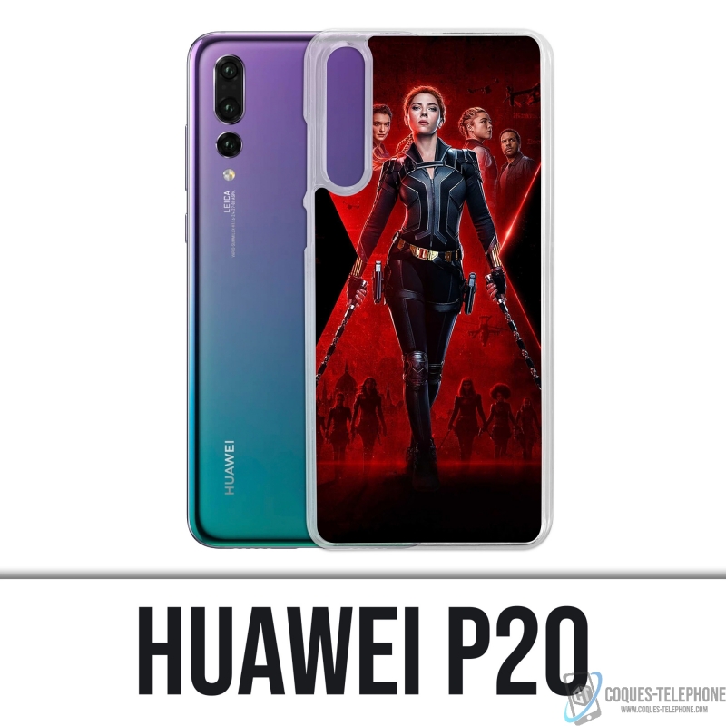 Huawei P20 Case - Schwarzes Witwenplakat