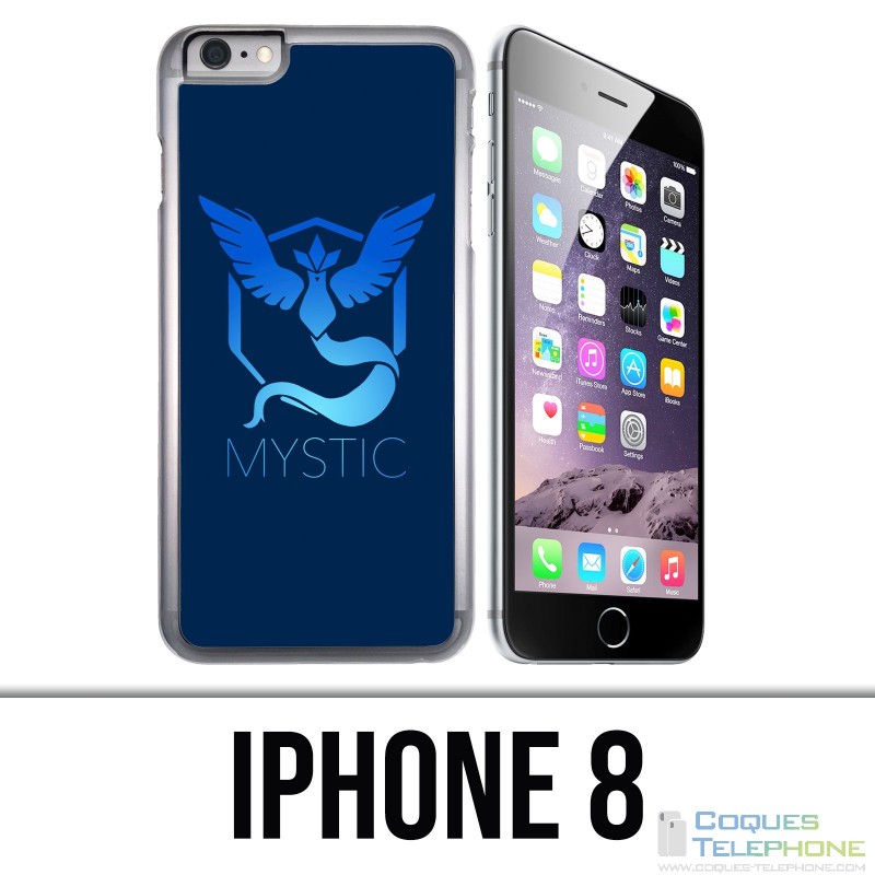 Coque iPhone 8 - Pokémon Go Team Msytic Bleu