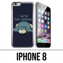 Funda iPhone 8 - Pokémon Ronflex Hate Morning