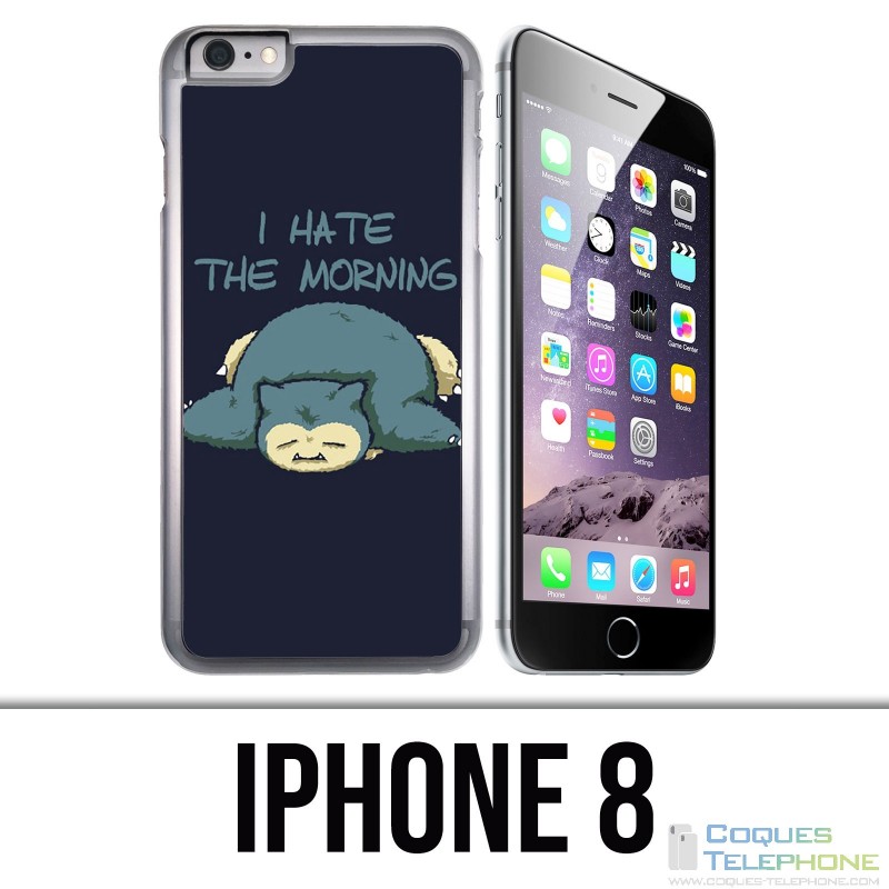 Custodia per iPhone 8 - Pokémon Ronflex Hate Morning