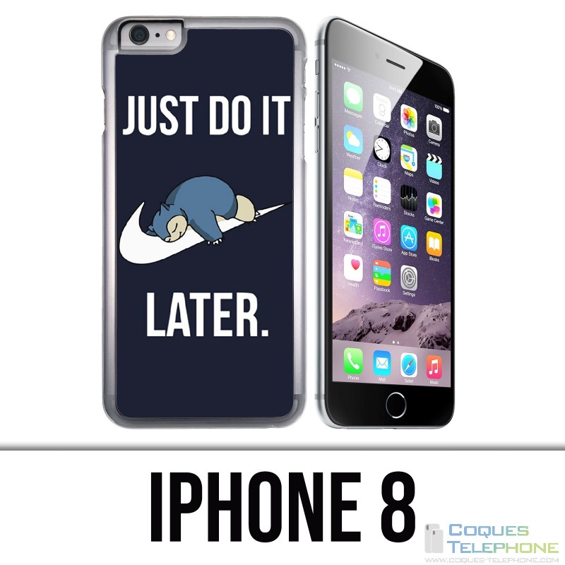 Funda iPhone 8 - Ronflex Pokémon Just Do It Later
