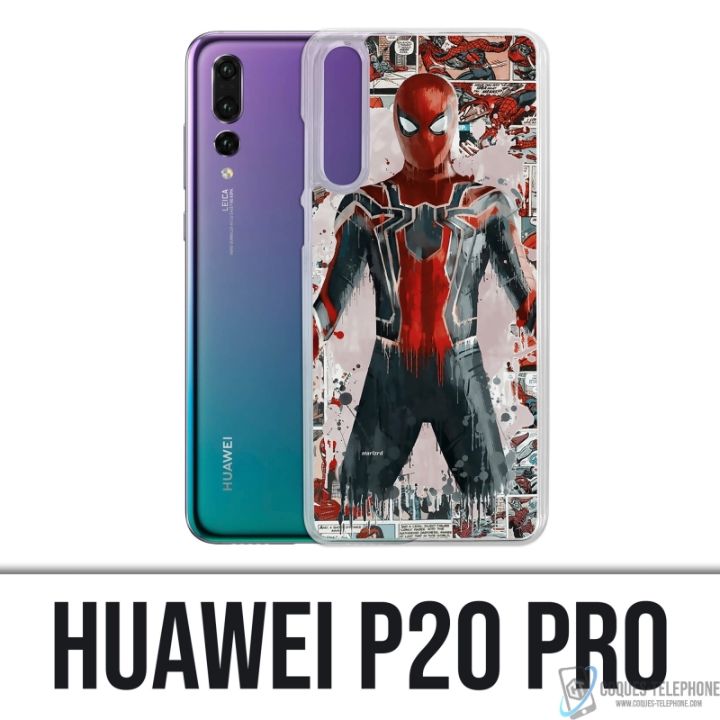 Custodia per Huawei P20 Pro - Spiderman Comics Splash