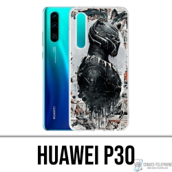 Coque Huawei P30 - Black Panther Comics Splash