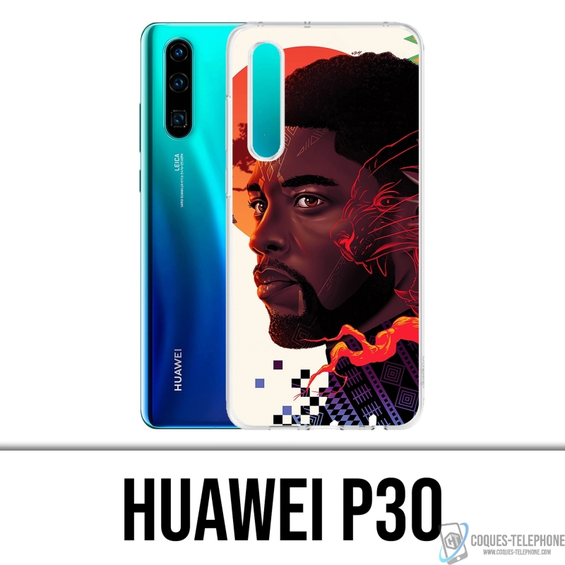 Custodia per Huawei P30 - Chadwick Black Panther