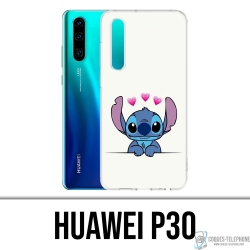 Coque Huawei P30 - Stitch Amoureux