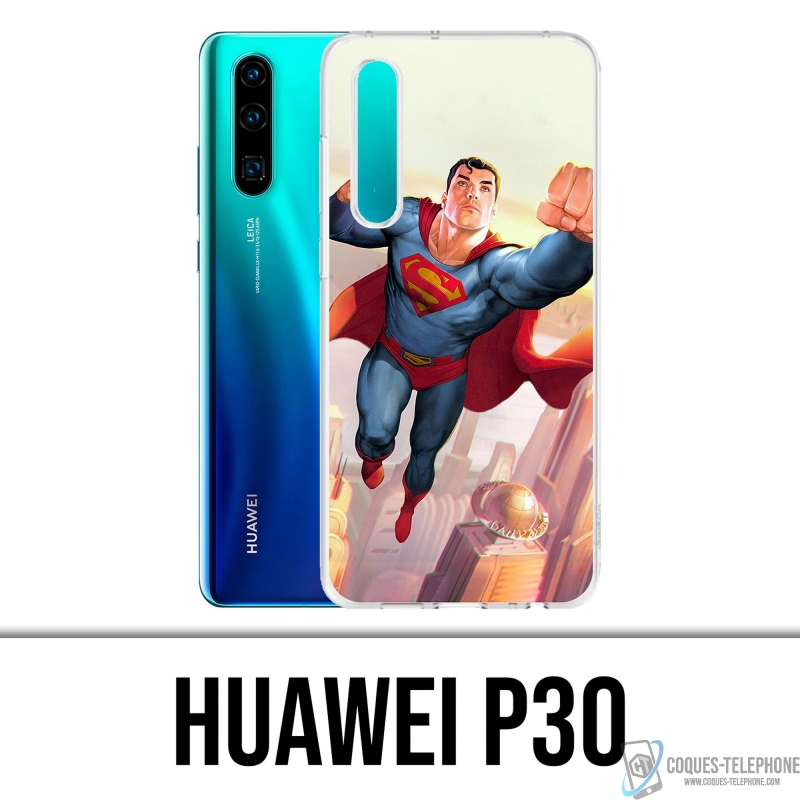 Custodia per Huawei P30 - Superman Man Of Tomorrow