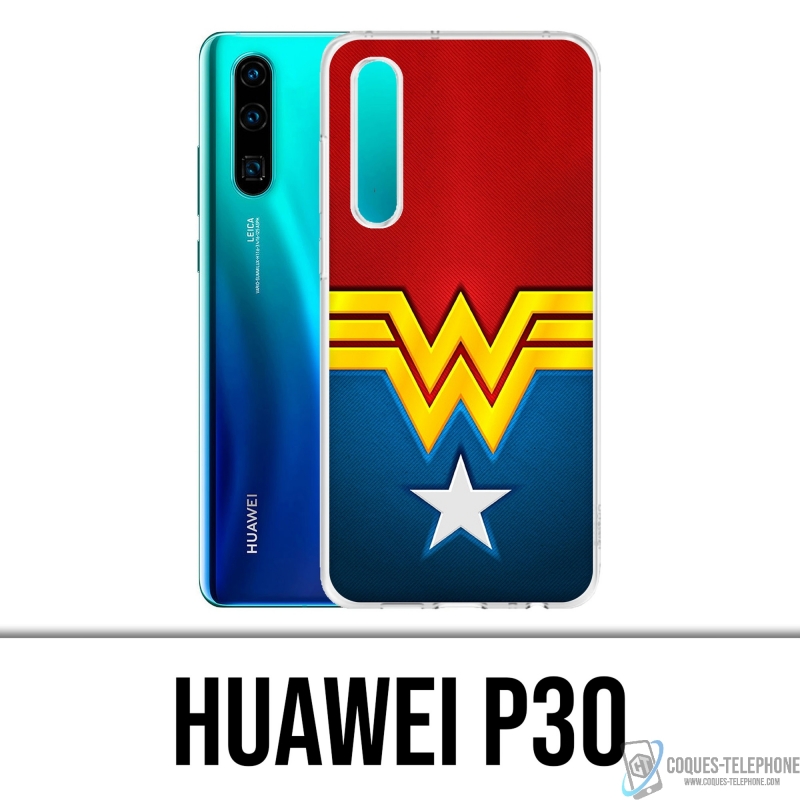 Custodia per Huawei P30 - Logo Wonder Woman