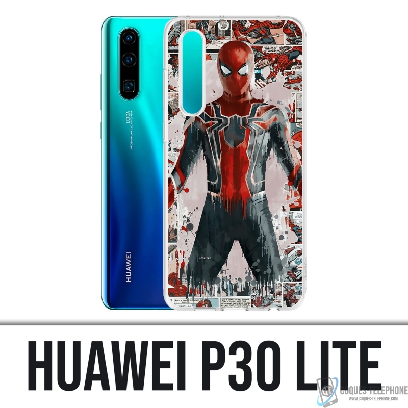 Custodia per Huawei P30 Lite - Spiderman Comics Splash