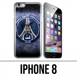 Custodia per iPhone 8 - Logo PSG Grunge