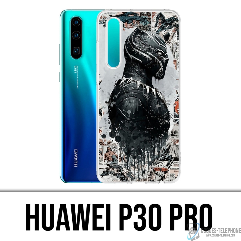 Coque Huawei P30 Pro - Black Panther Comics Splash
