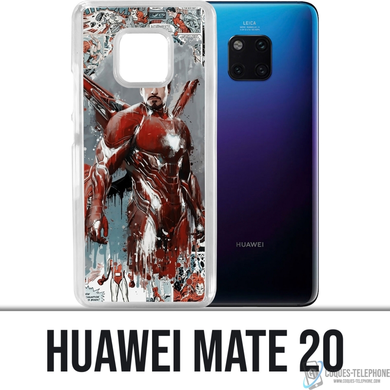 Custodia per Huawei Mate 20 - Iron Man Comics Splash