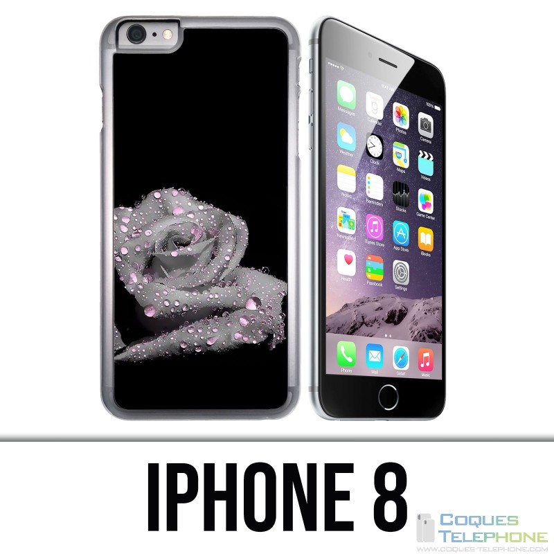 Custodia per iPhone 8 - Gocce rosa