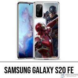 Coque Samsung Galaxy S20 FE - Captain America Vs Iron Man Avengers