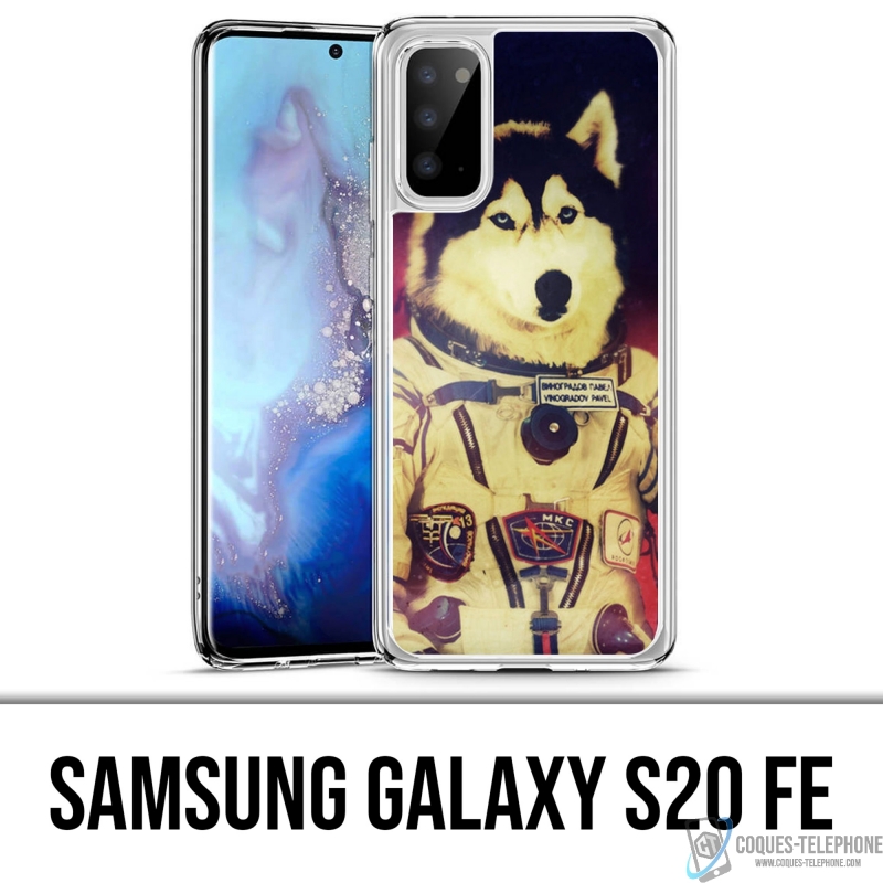 Coque Samsung Galaxy S20 FE - Chien Jusky Astronaute