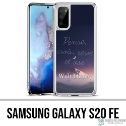 Samsung Galaxy S20 FE Case - Disney Zitat Think Believe