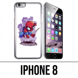 Custodia per iPhone 8 - Cartoon Spiderman