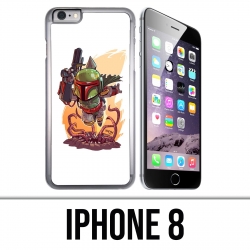 Coque iPhone 8 - Star Wars Boba Fett Cartoon