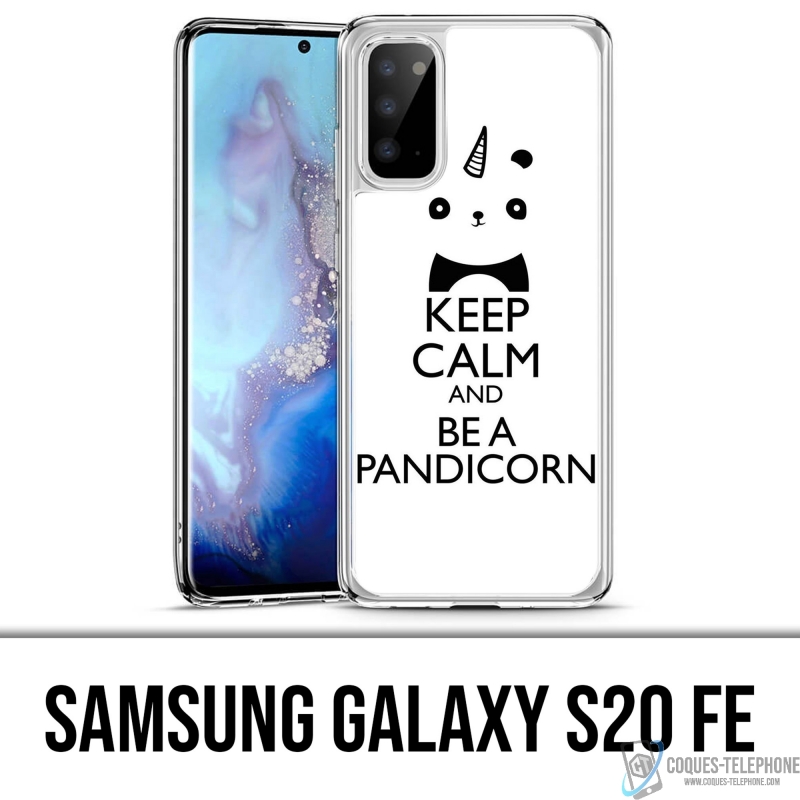 Coque Samsung Galaxy S20 FE - Keep Calm Pandicorn Panda Licorne